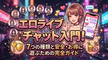 エロライブチャット入門！7つの種類と安全・お得に遊ぶための完全ガイド