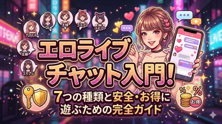 エロライブチャット入門！7つの種類と安全・お得に遊ぶための完全ガイド